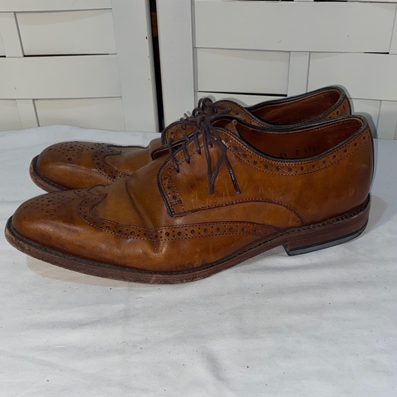 Vintage Allen Edmonds Bel Air Classic Brown Leather Men's Wingtip Dress Shoes - Picture 1 of 8